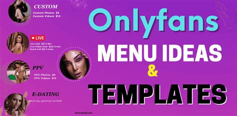 free onlyfans menu template|OnlyFans Menu Ideas, Tips & Examples (3 Free Templates)